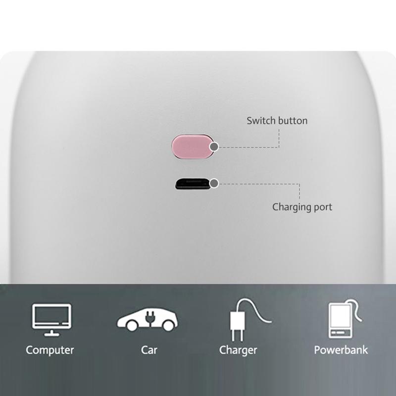 300ML Máy Phun Sương Tạo Độ Ẩm Dễ Thương Siêu Im Lặng USB Điện Văn Phòng Hộ Gia Đình Phòng Ngủ Thơm Ô Tô Hương Thơm Máy Lọc Không Khí Mini Phun Sương Tạo