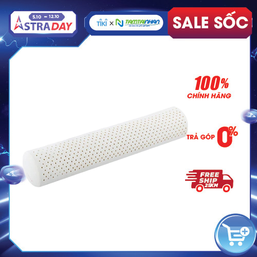 Gối Ôm Cao Su Vạn Thành Bolster VTGCSO20100 (20 x 100 cm) - Trắng