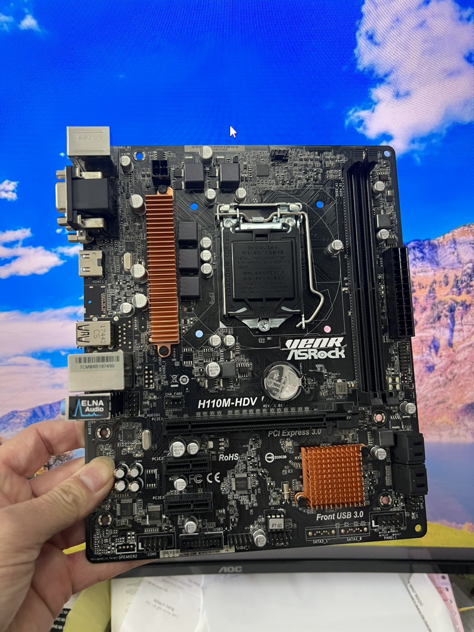 Bo Mạch Chủ (Mainboard) Asrock H110M-HDV - HÀNG CHÍNH HÃNG