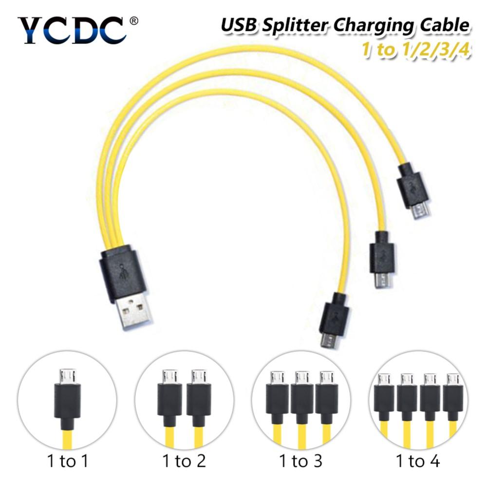 1/2/3/4 trong 1 Micro USB Sạc nhanh dữ liệu dữ liệu 2A cho Huawei Xiaomi I Điện thoại Android Tablet Cáp bộ bộ sạc nhanh USB: 1 đến 4
