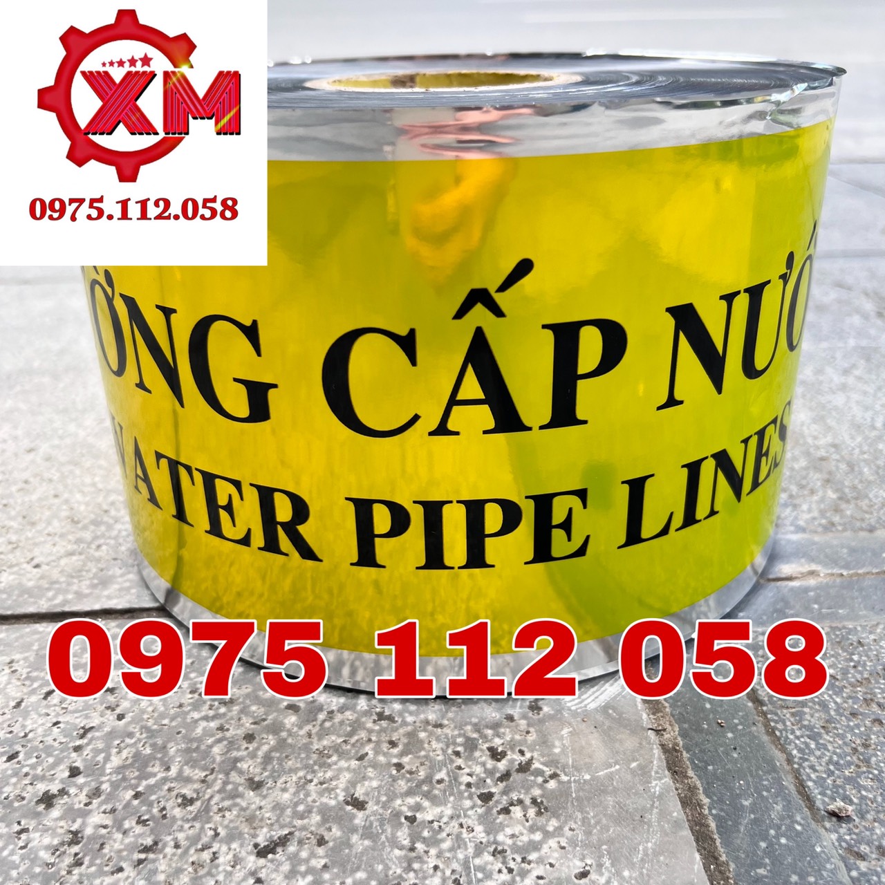 Băng cảnh báo đường ống nước ngầm phía dưới