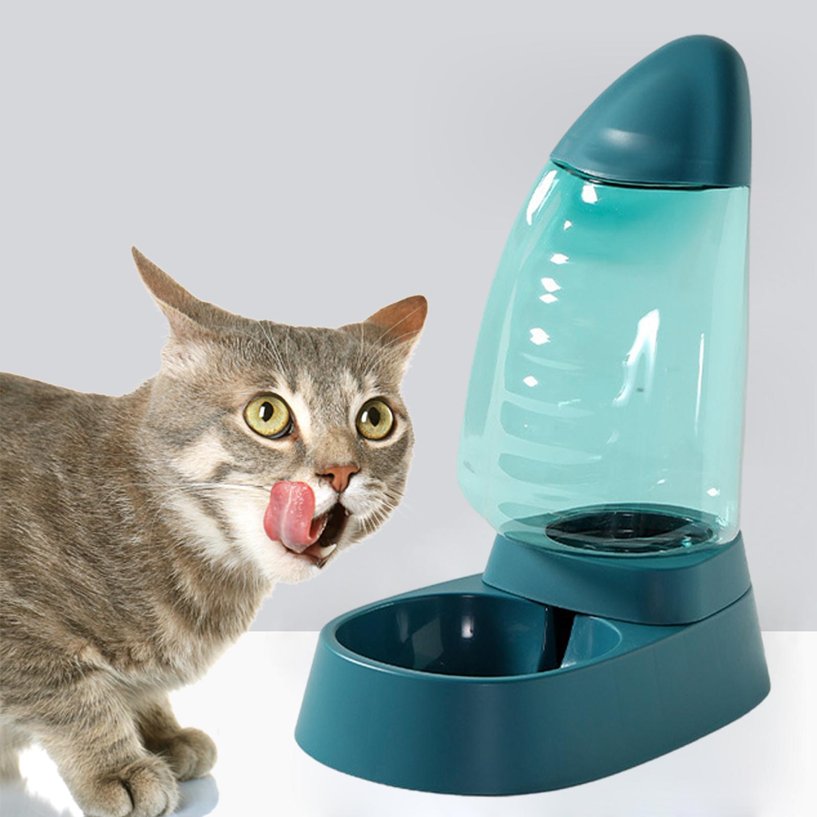 AUTOMATIC PETS FOOD DISPENSER DOG CAT FEEDER WATERER Container BOWL DRINKING