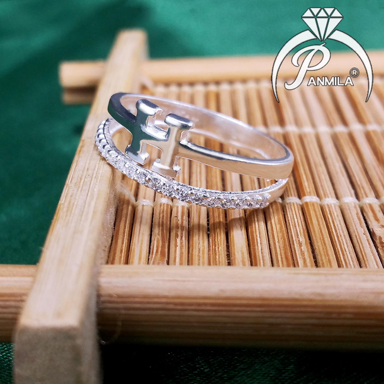 Bộ trang sức bạc nữ chữ H Panmila