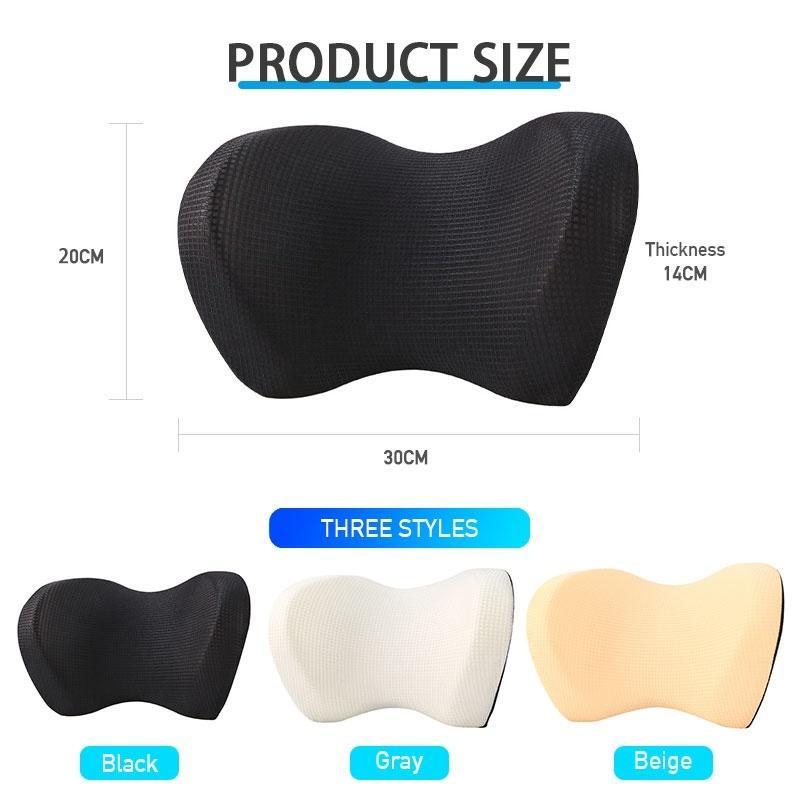 Gối tựa đầu xe hơi SEAMETAL xốp cao su non bọc vải chuyên dụng