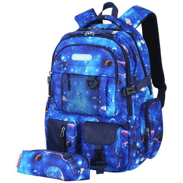 Ba Lô Học Sinh Bambie - Sakos SBO022UBNG00 - Universe Blue