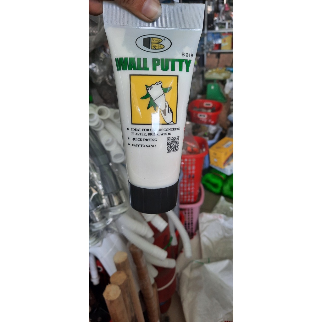Tuýp bột bả trám khe nứt tường, gỗ - Bosny Wall Putty