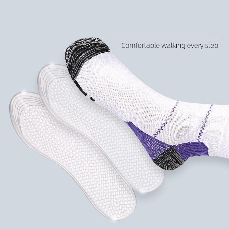 Lót đệm giày silicon cao cấp, đàn hồi tốt, giảm áp lực, giảm đau chân, có gai massage chân