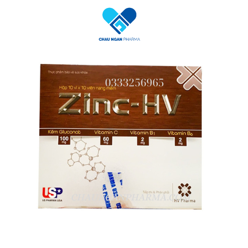 Viên kẽm ZINC - HV Hộp 100 viên