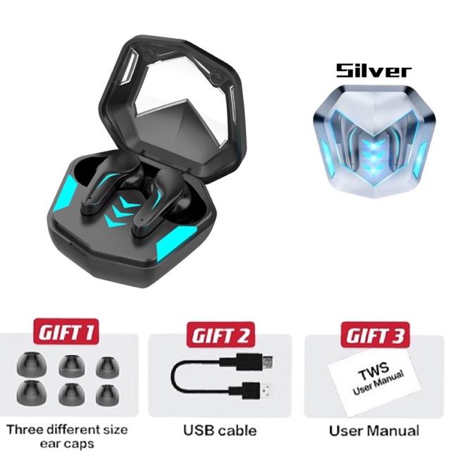 TWS Bluetooth-Tương Thích Tai Nghe Âm Thanh Nổi Chống Nước Không Dây Tai Nghe Chơi Game Thể Thao Tai Nghe Nhét Tai Loại Bỏ Tiếng Ồn Game Thủ Tai Nghe Nhét Tai