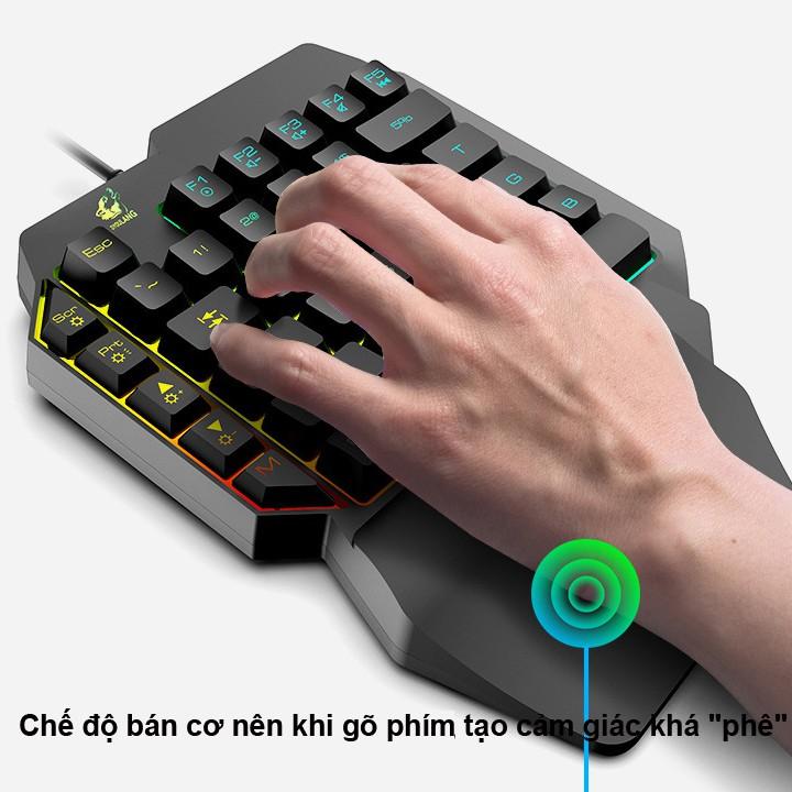 Bàn phím giả cơ FREE WOLF K15 chơi game Pubg,Rules of Survival,Free Fire trên đt,máy tính bảng,Laptop và PC - VL - Hàng Chính Hãng