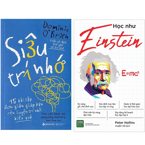 Combo 2 Cuốn Sách Học Như Einstein + Siêu Trí Nhớ