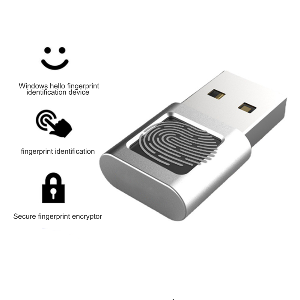Computer Fingerprint Logger Usb Interface Login Unlock Fingerprint Reader Module Device Compatible For Win10/11 Hello