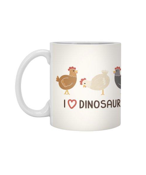 Ly Cốc Sứ Cao Cấp hình I Love Dinosaurs