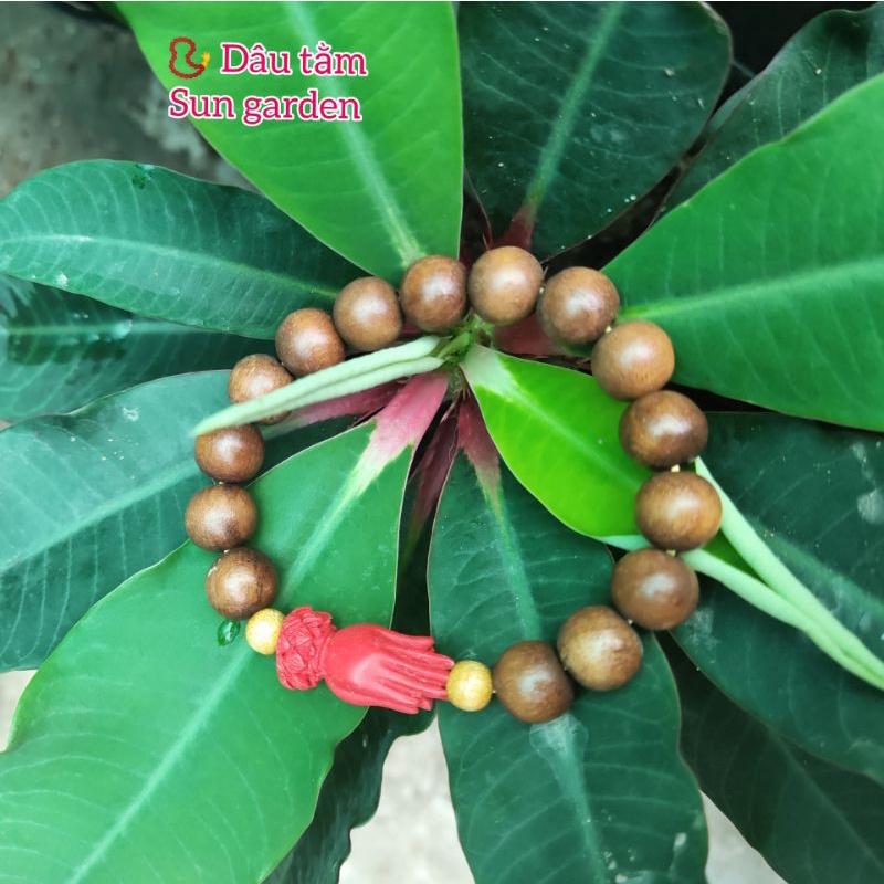 Vòng tay gỗ dâu tằm cho người lớn hạt 10mm Unisex