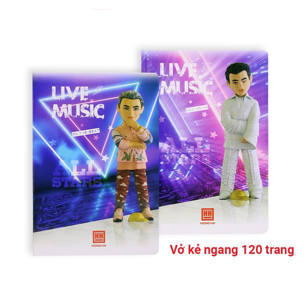 Vở Kẻ Ngang HH 120 Trang Pupil Music (1059) Thiết Kế Phong Cách Mới Lạ Phù Hợp Giới Trẻ Với Hình Ảnh Nhân Vật Được Tạo Hình Bằng Sáp Độc Đáo