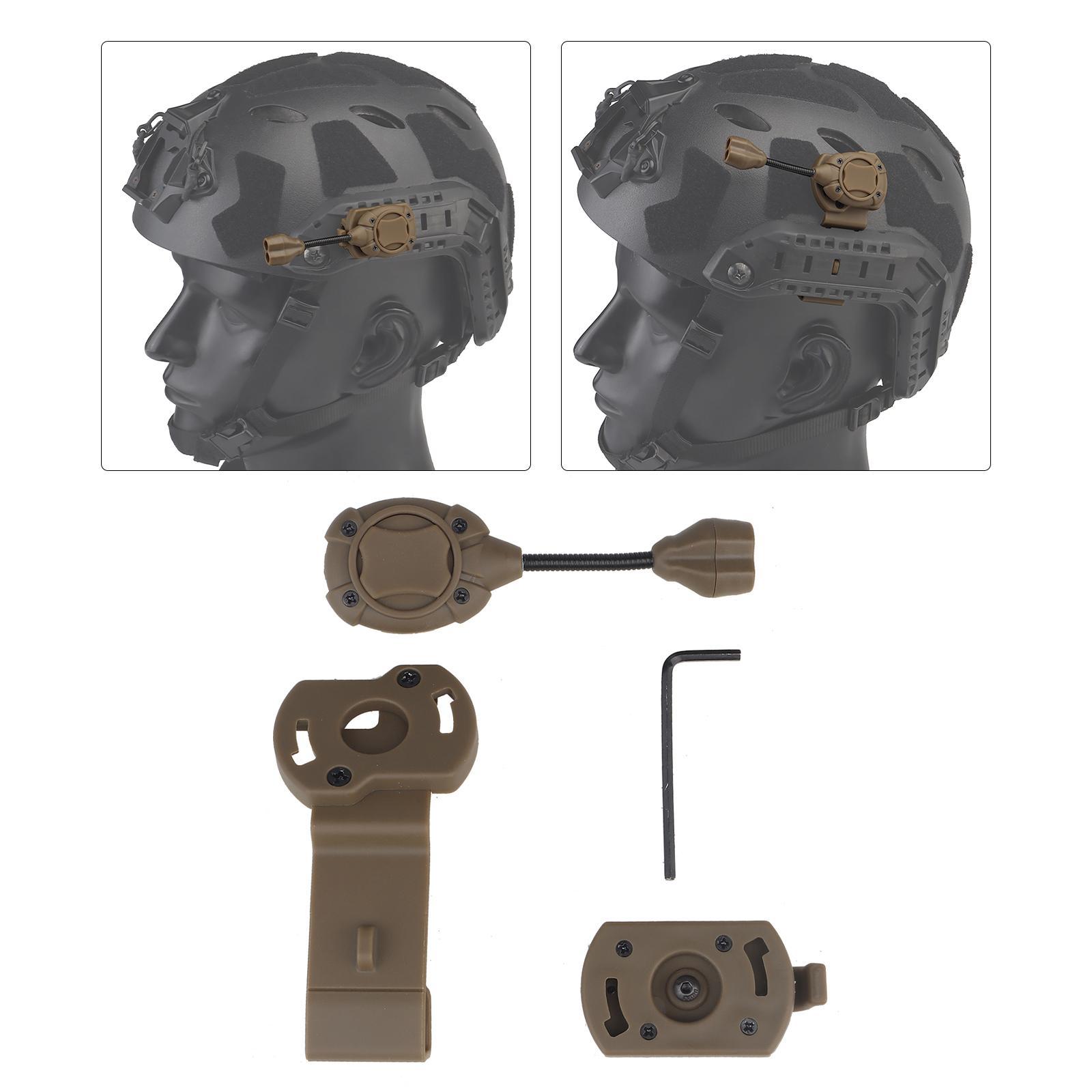 Helmet Light Lamp Torch Headlamp Helmet Mount Flashlight for Outdoor Accessories