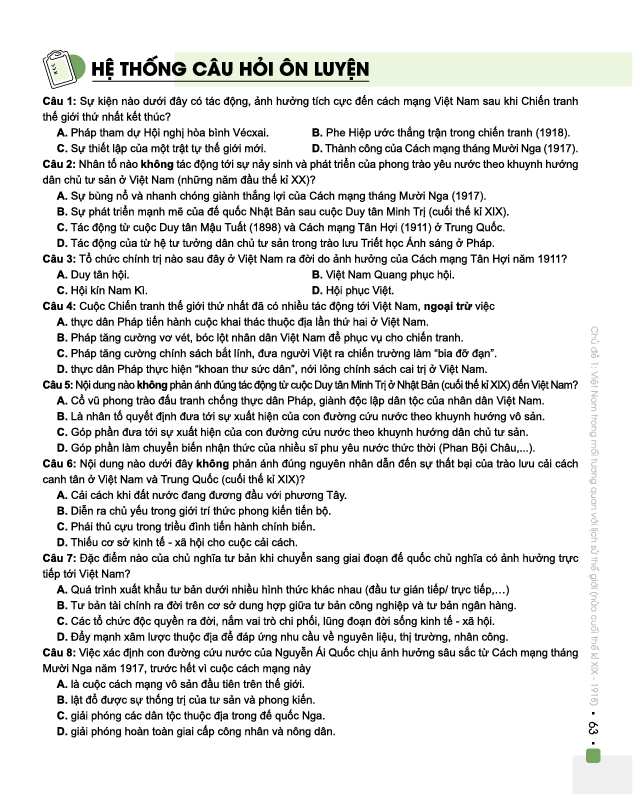 Đột phá 8+ môn Lịch Sử (phiên bản 2020)