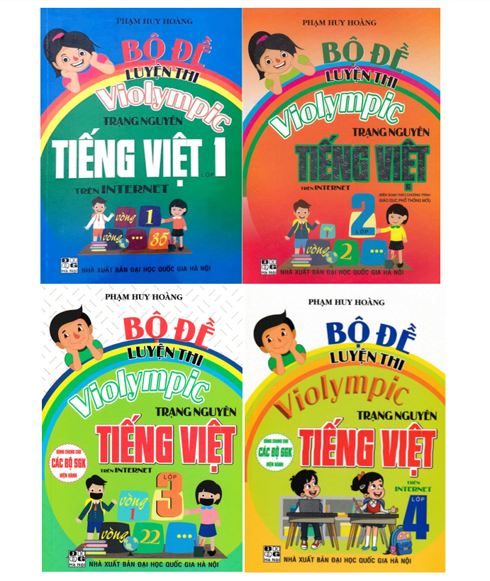 Hình ảnh Sách - Combo 4 cuốn Bộ Đề Luyện Thi Violympic Trạng Nguyên Tiếng Việt Lớp 1 + 2 + 3 + 4 Trên Internet