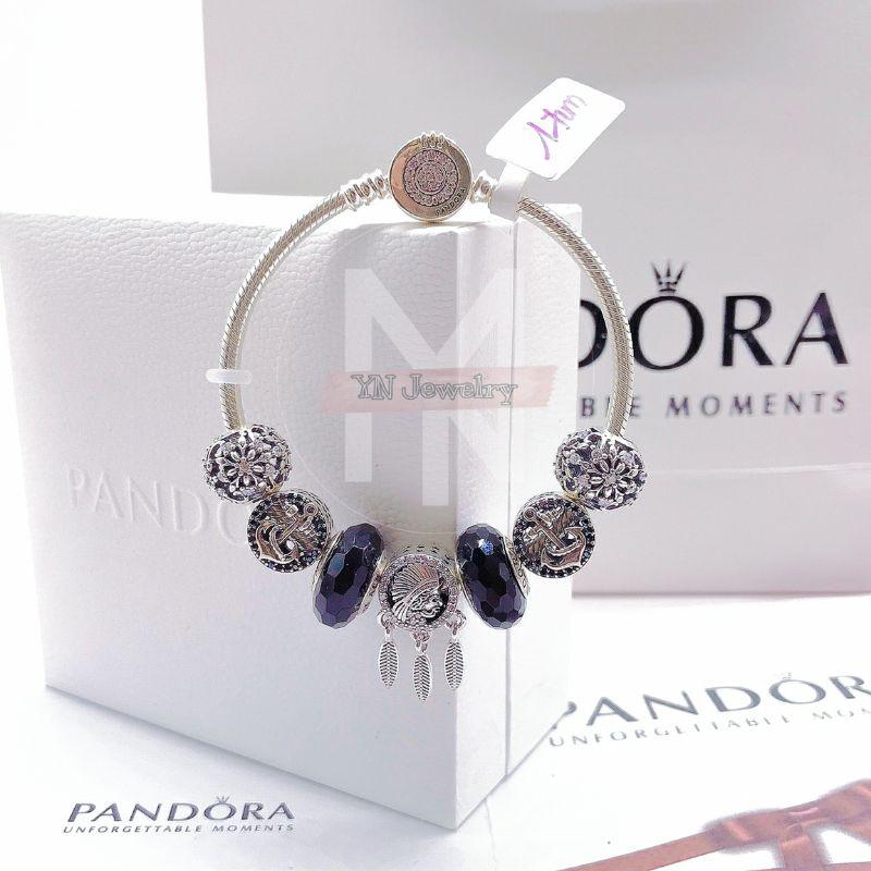 Vòng Tay Pandora Cao Cấp  Phối Charm theo yêu cầu (Ảnh thật)