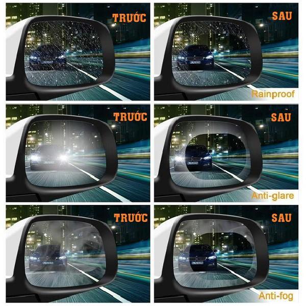 Film Nano chống đọng nước chống lóa gương chiếu hậu,góc cửa sổ xe