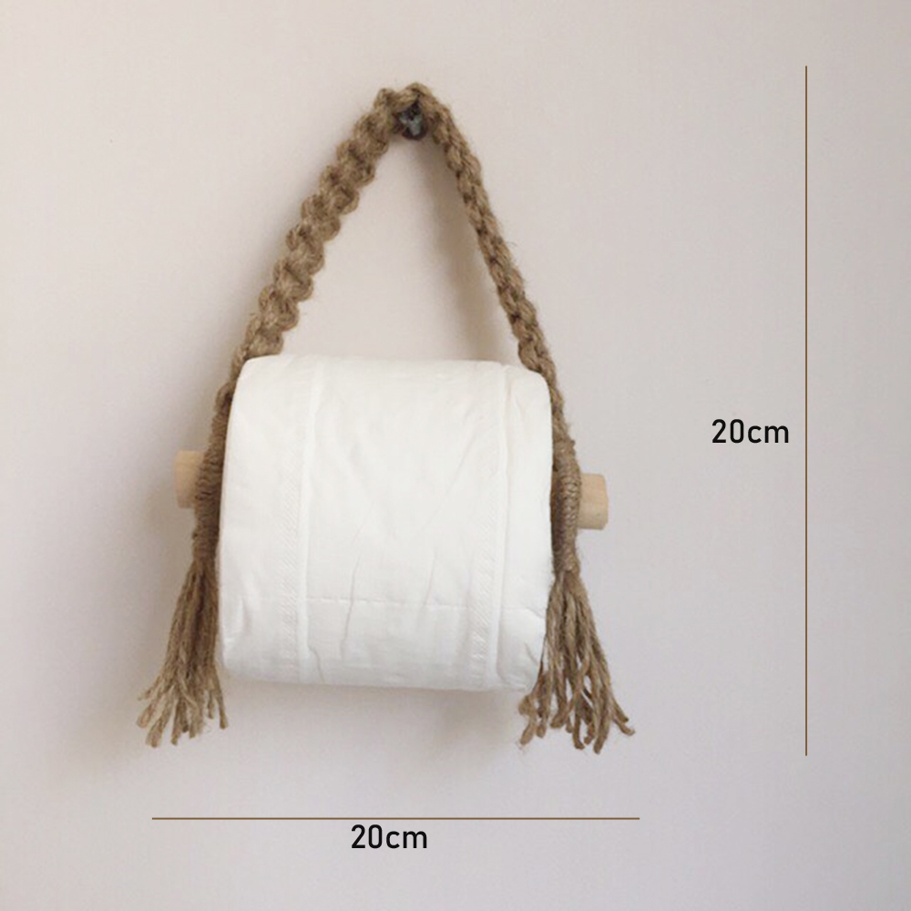 Treo Giấy Vệ Sinh Dây Thừng Tự Nhiên Handmade