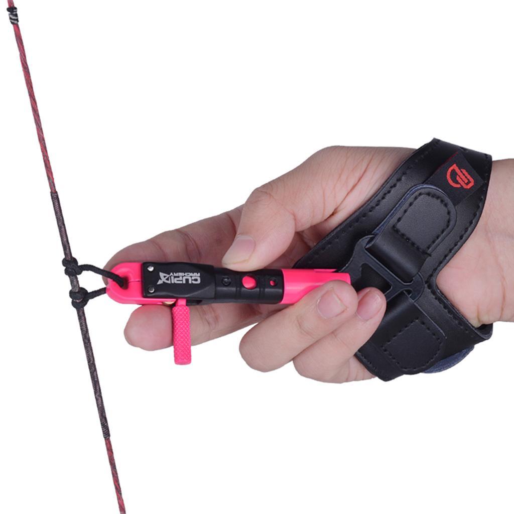 Release Aid Buckle Adjutable Rotary for  Compound Bow Pink