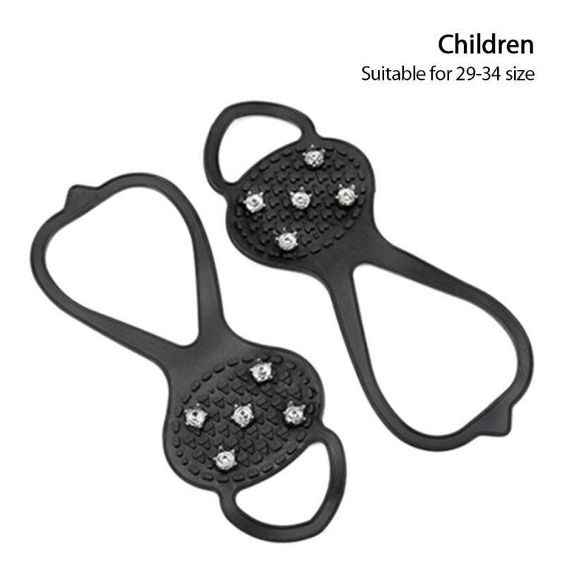 Anti skid shoe cover snow land five teeth country shoe nail children ski road anti falling ice grab shoe cover chain