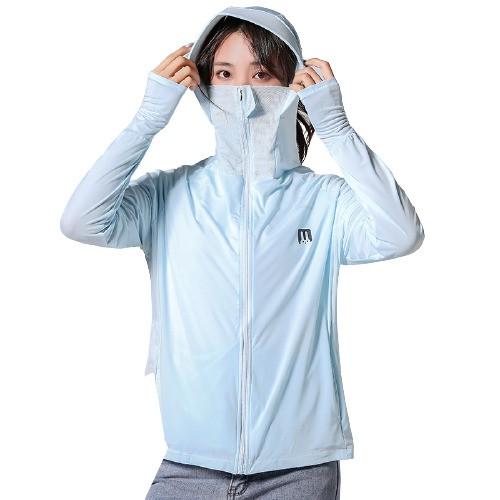 Áo chống nắng của phụ nữ mùa hè nhiều màu thoáng khí che mặt chất lụa mỏng,thoáng mát