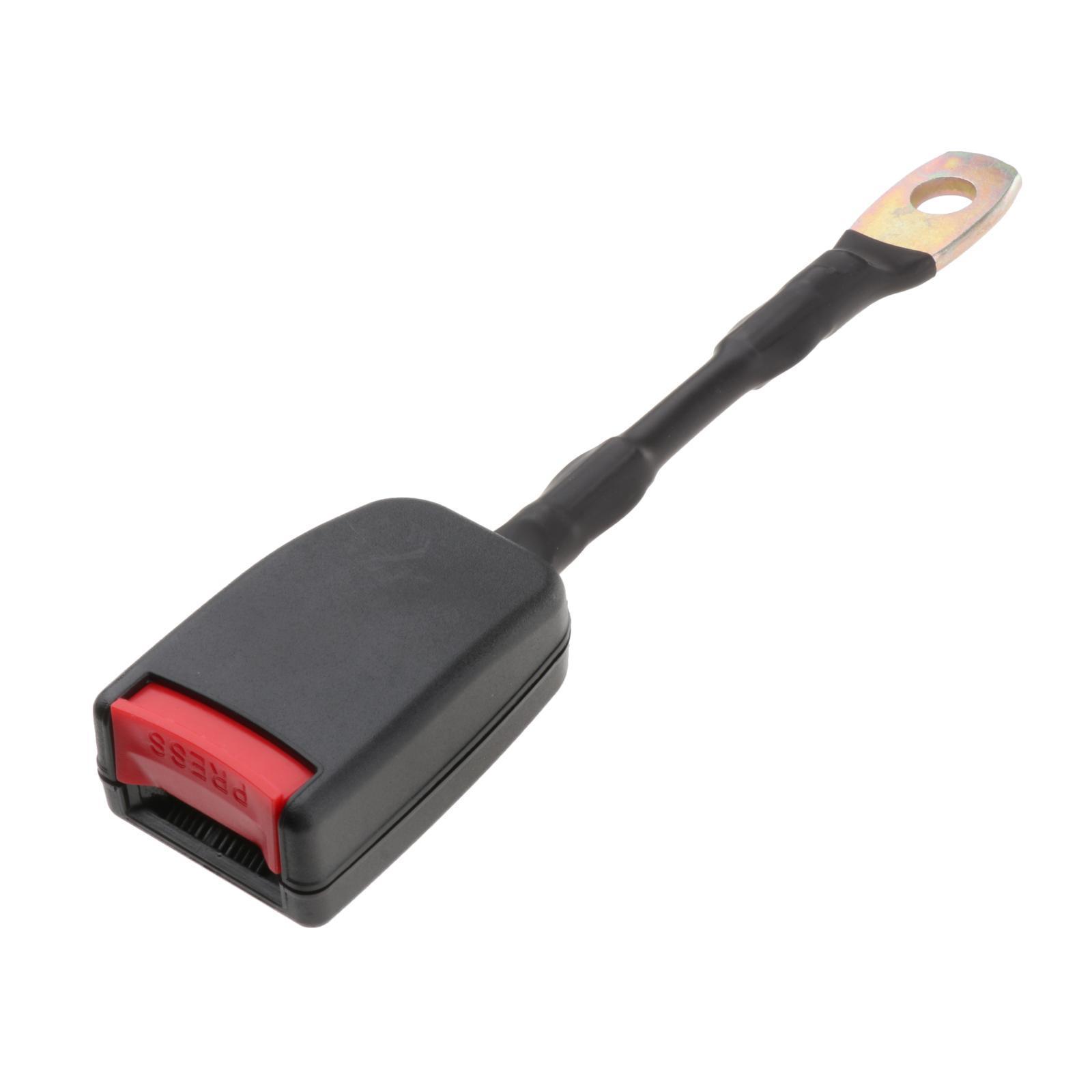 2x Car Front Seat Belt Buckle Ends Adapter Socket Connector