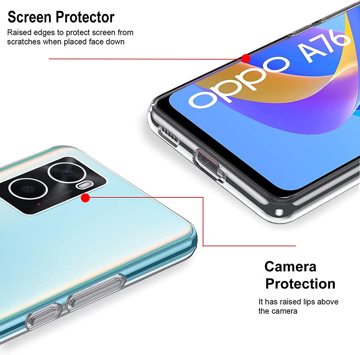 Ốp lưng silicon dẻo cho Oppo A96 4G hiệu Ultra Thin trong suốt mỏng 0.6mm độ trong tuyệt đối chống trầy xước - Hàng nhập khẩu