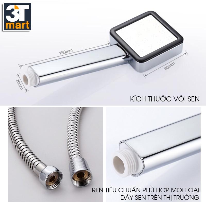 Bộ vòi sen tăng áp cao cấp giá rẻ CHUYÊN DÙNG CHO NƯỚC YẾU C'mon TS-06