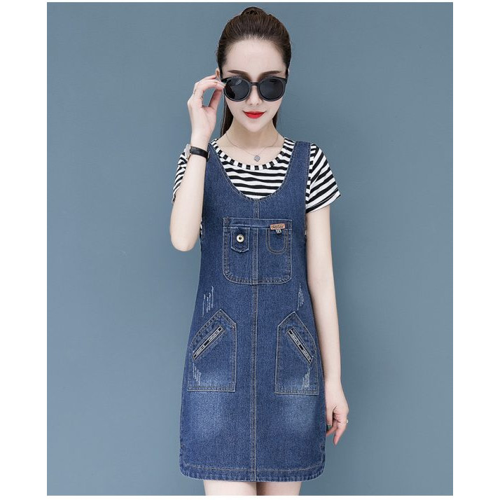 ĐẦM YẾM JEANS NỮ CÁCH ĐIỆU D790