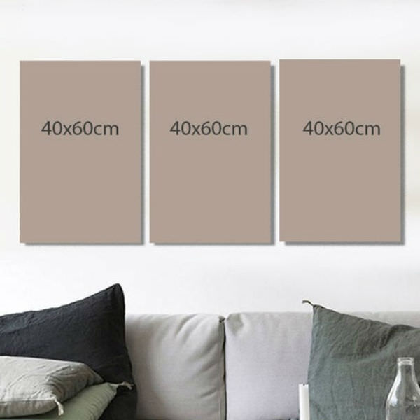 Bộ 3 Tranh Ép Gỗ MDF Treo Tường "Hoàng Hôn Phố" W236