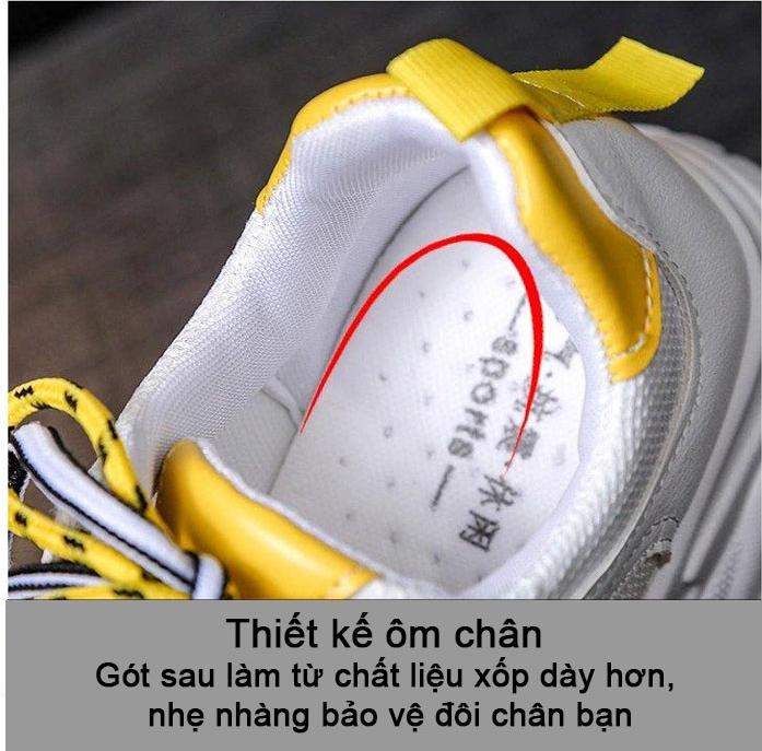 Giầy nữ B9811 thể thao Thiết kế Kiểu không lưới phong cách hiện đại Hàn Quốc