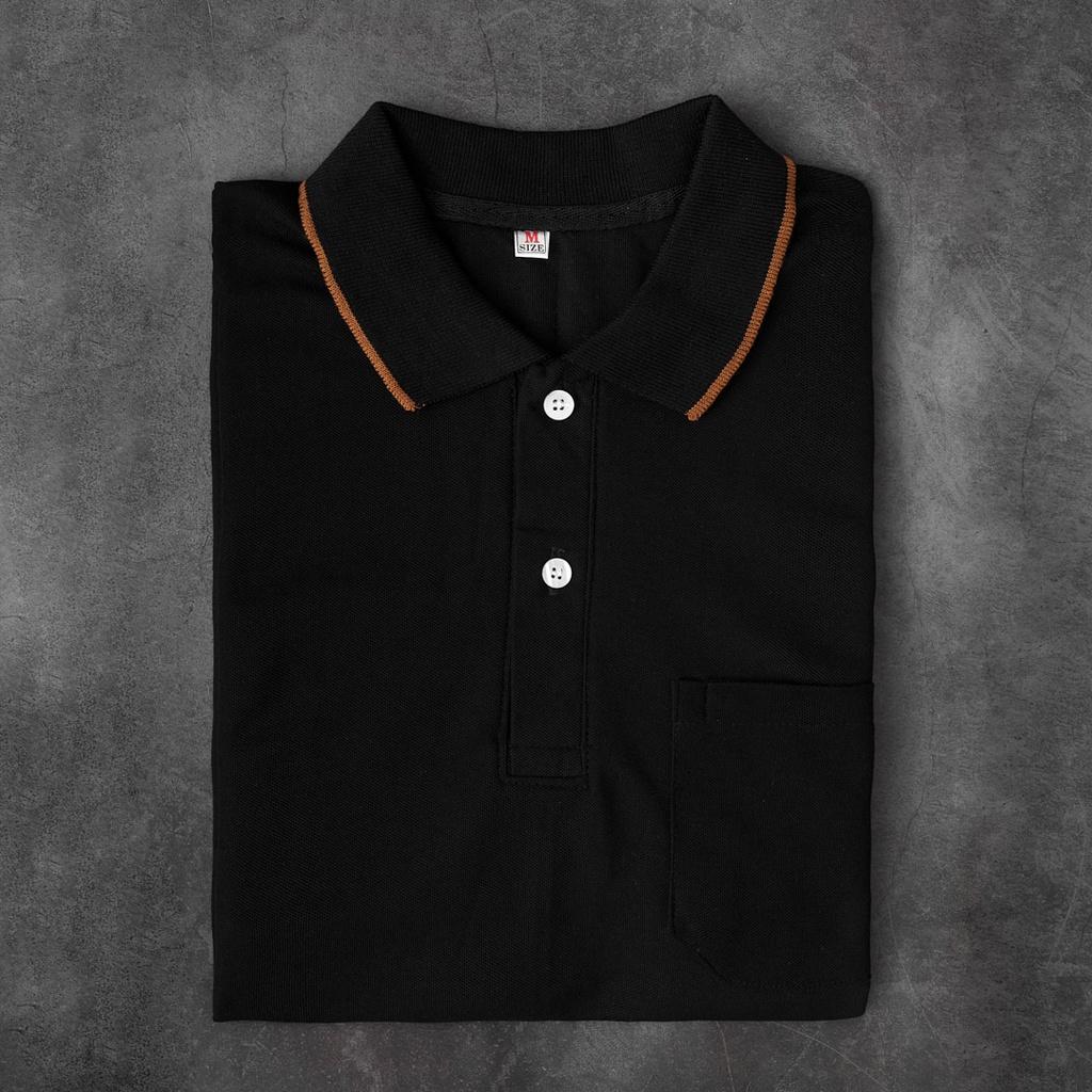 Áo thun Polo Nam cổ bẻ DONA08 thun basic cá sấu cộc tay vải cá sấu cotton đẹp phong cách trẻ trung chuẩn form màu đen