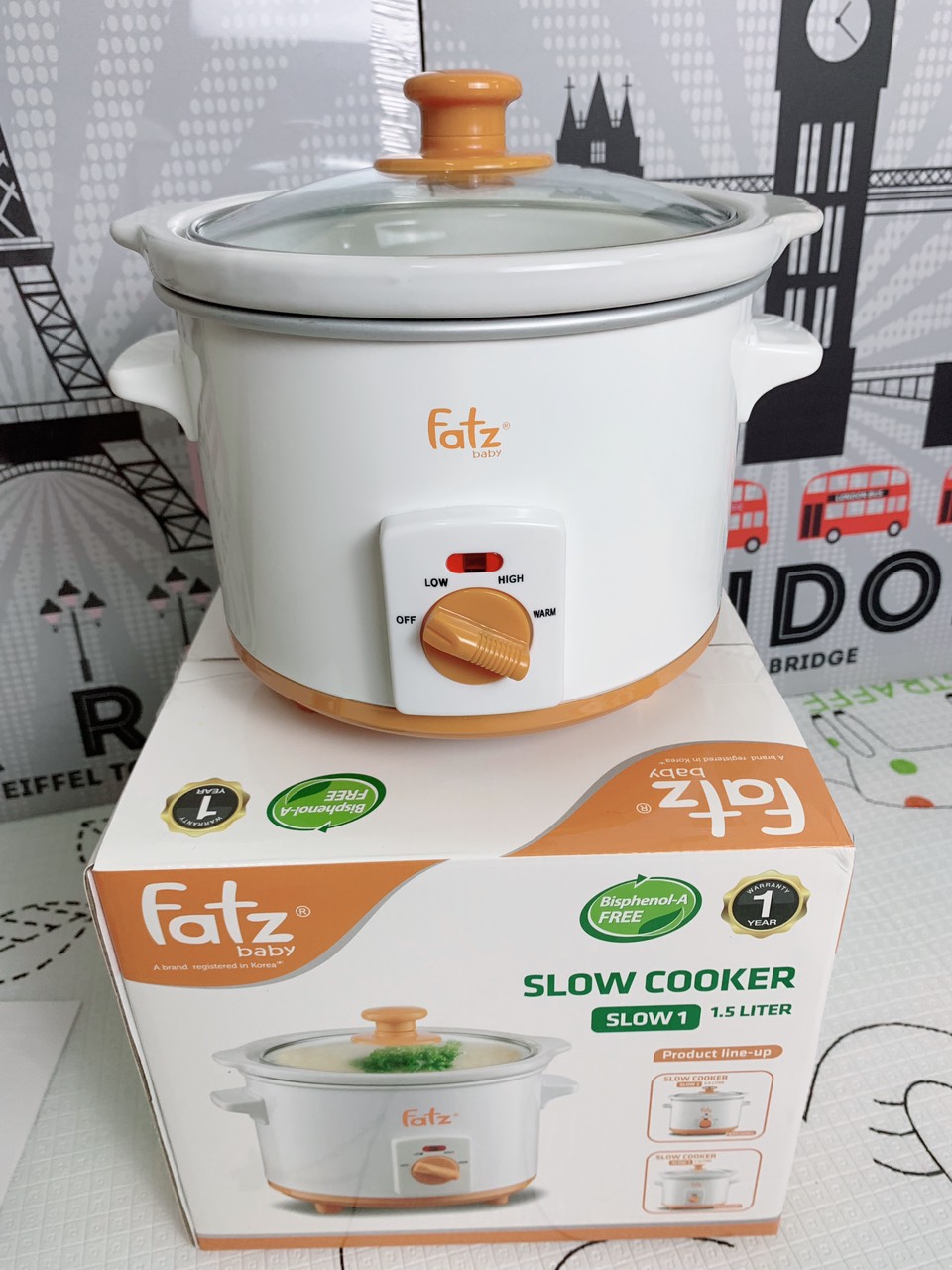 Nồi nấu chậm 1.5L Fatz Baby FB9015MH