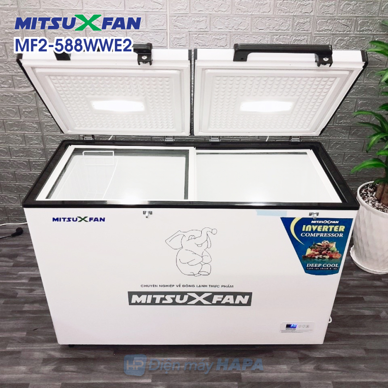 Tủ Đông + Mát MITSUXFAN MITSUXFAN MF2-488WWE2 Inverter, Dung Tích 400/ 240 Lít, Thành Tủ Dày Giữ Lạnh Cực Tốt, Tiết Kiệm Điện, Tủ Đông Mát Tiêu Chuẩn Châu Âu - Giao Miễn Phí TP.HCM & Lân Cận, Hàng Chính Hãng