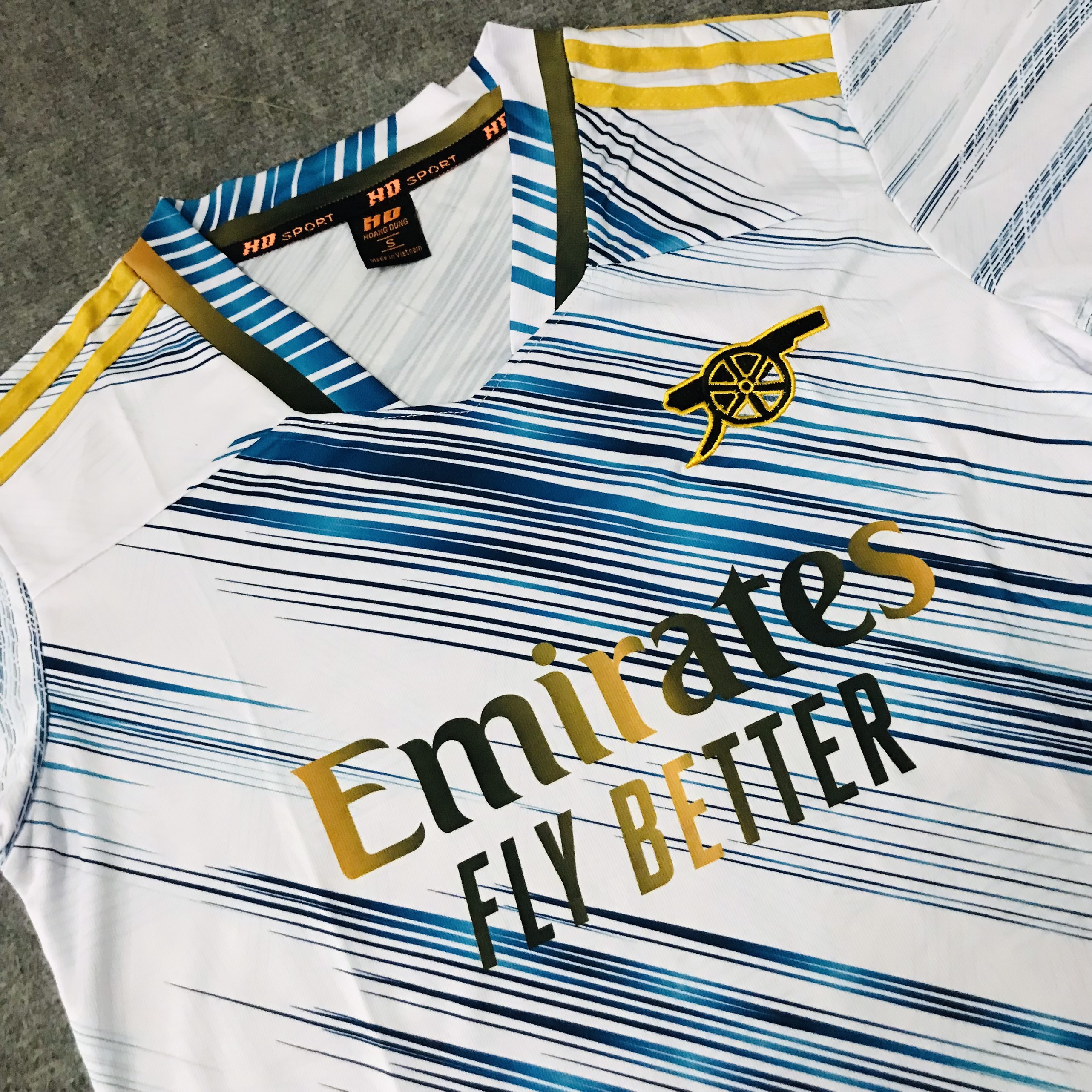 Bộ bóng đá gai mè thái Arsenal cao cấp