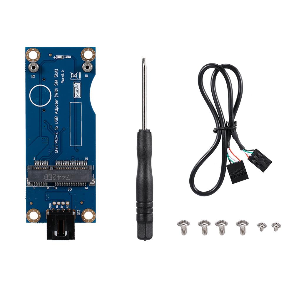 Thẻ chuyển đổi Mini PCI-E sang USB với khe cắm SIM
