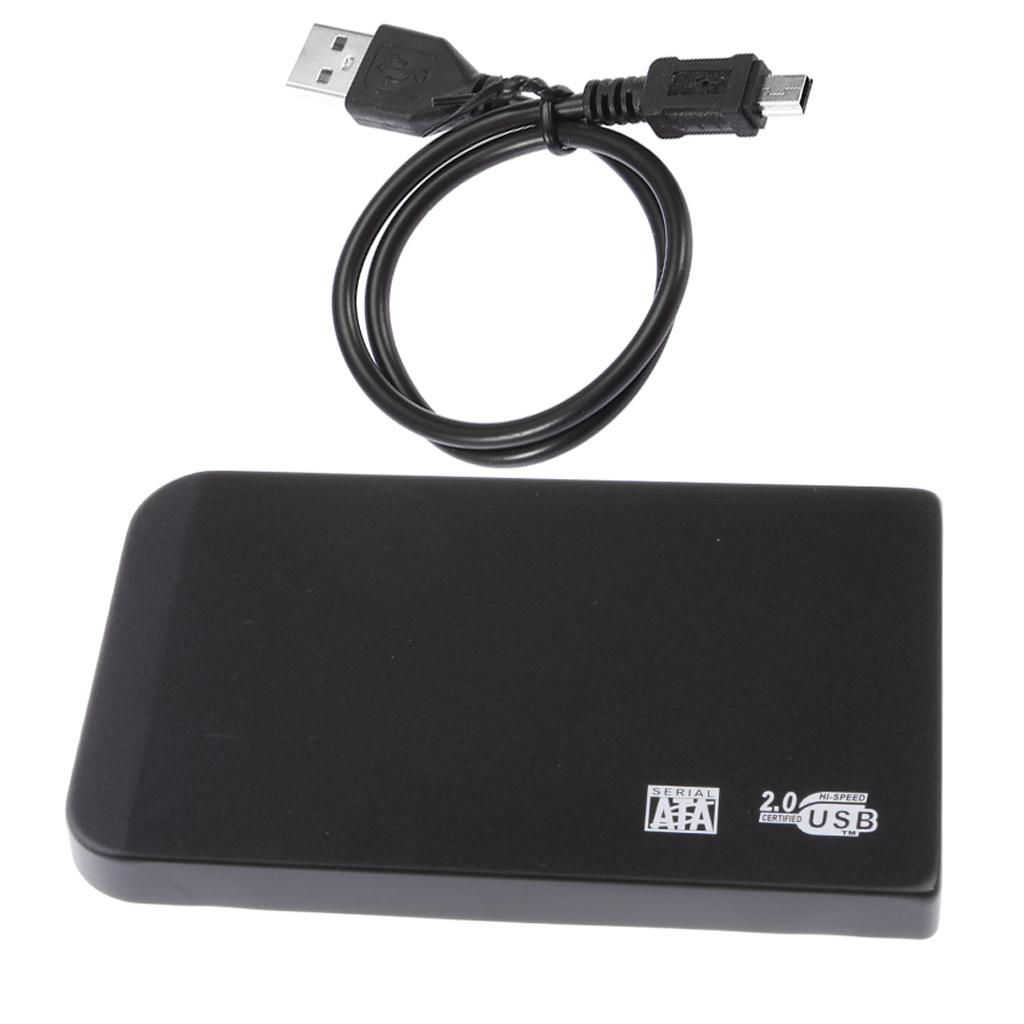 USB2.0 High-speed 480Mbps SATA External 2.5" SSD HDD Hard Drive Enclosure Laptop Disk Case with USB Cable