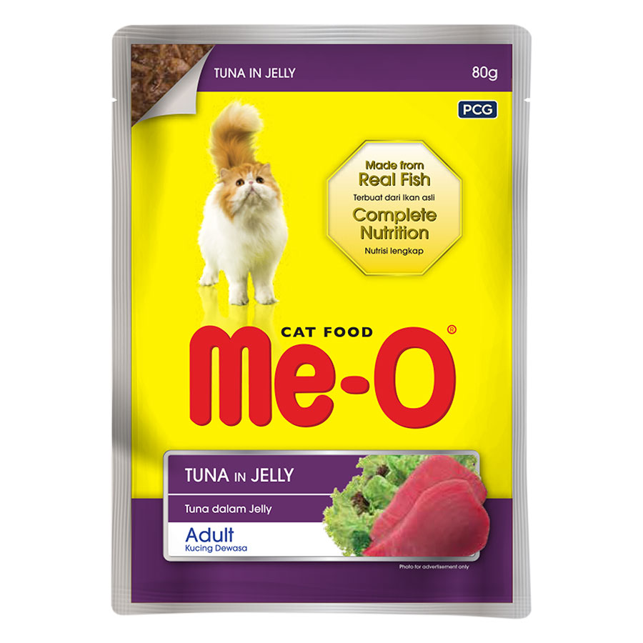 Đồ Ăn Mèo Sốt Me-O Hương Vị Cá Ngừ (80g)