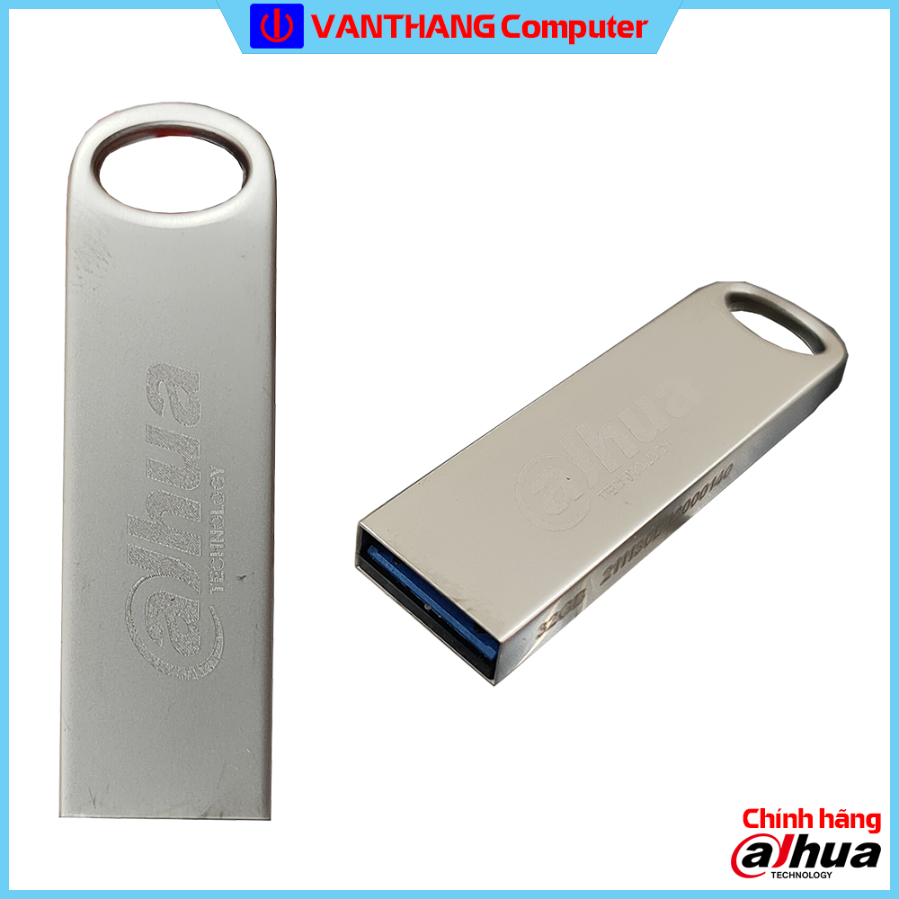 USB 3.0 Dahua U106 32GB Vỏ kim loại Có khuyên móc khóa - Hàng chính hãng