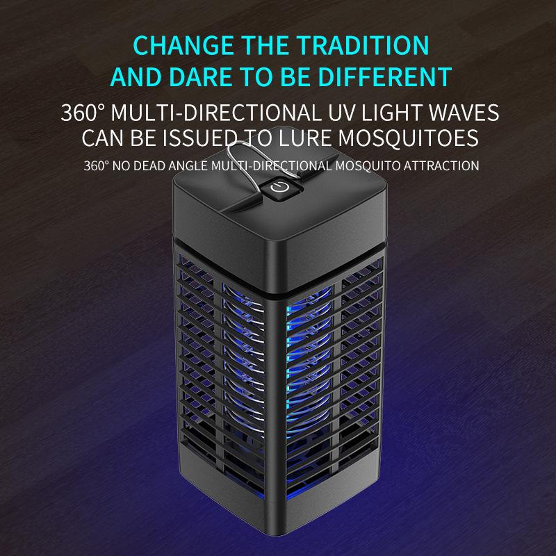 Đèn diệt muỗi điện, Đèn diệt côn trùng USB Đèn UV Quạt hút mạnh Đèn diệt muỗi di động