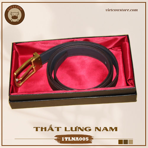 [Handmade] Thắt Lưng Nam Da Bò Veg Tan, Thắt Lưng Da Bò Thời Trang (Khóa Đầu Kim)_VietCow_1TLNA005