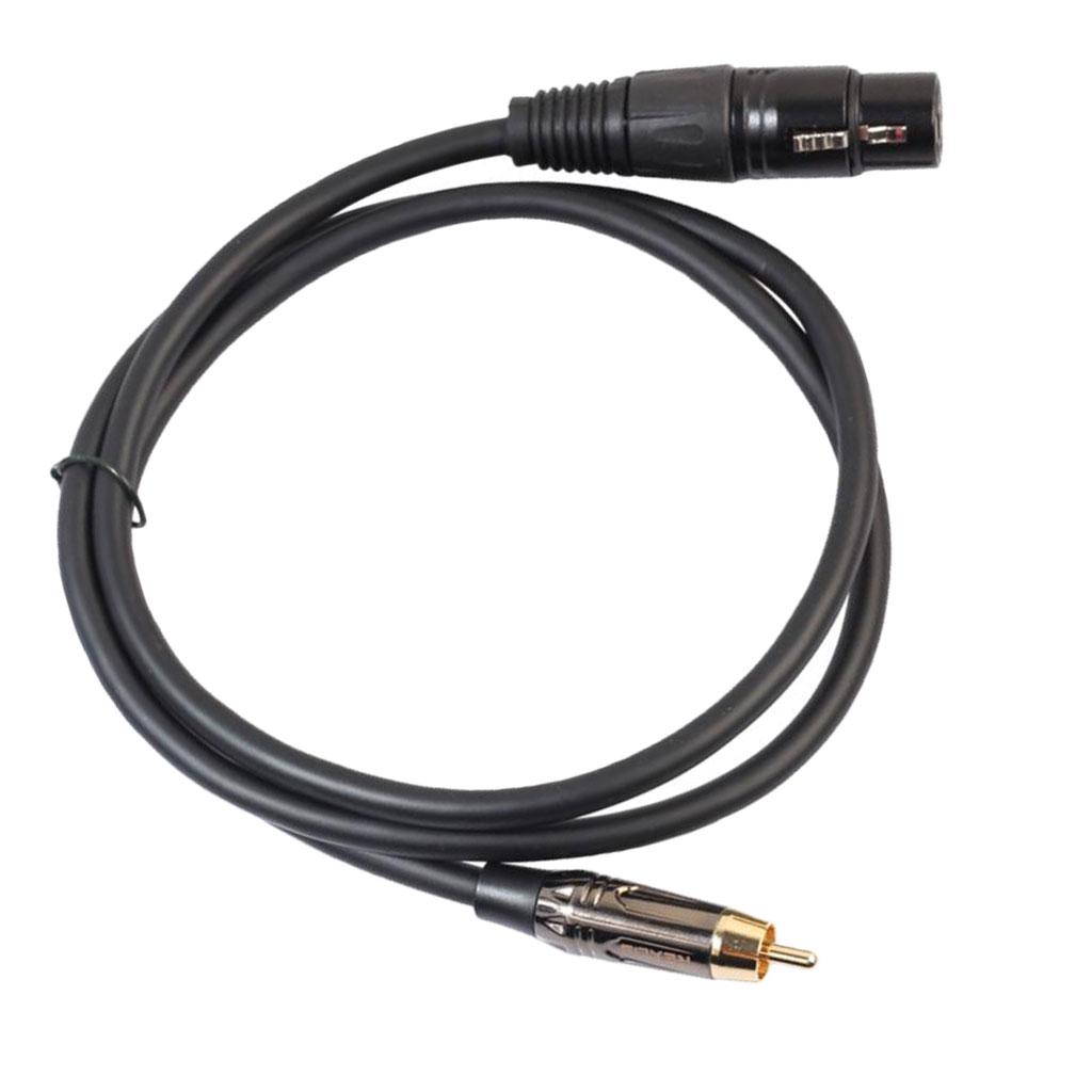 RCA to XLR Jack Audio Cable Gold-plated Plug Microphone Audio Connector Line