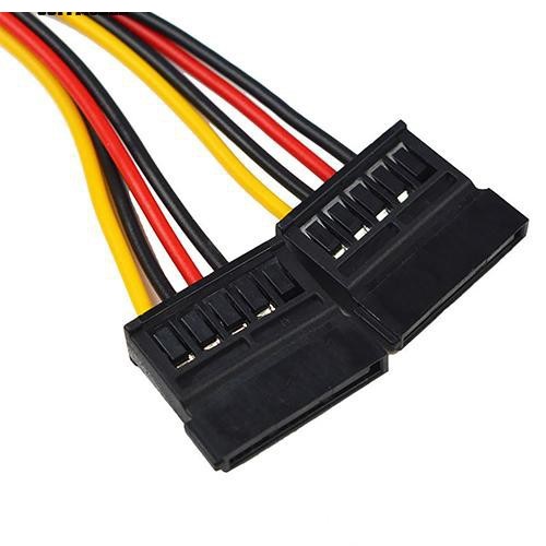 Dây cáp chuyển đổi nguồn Sata 4 pin sang 15 pin (1 cái)