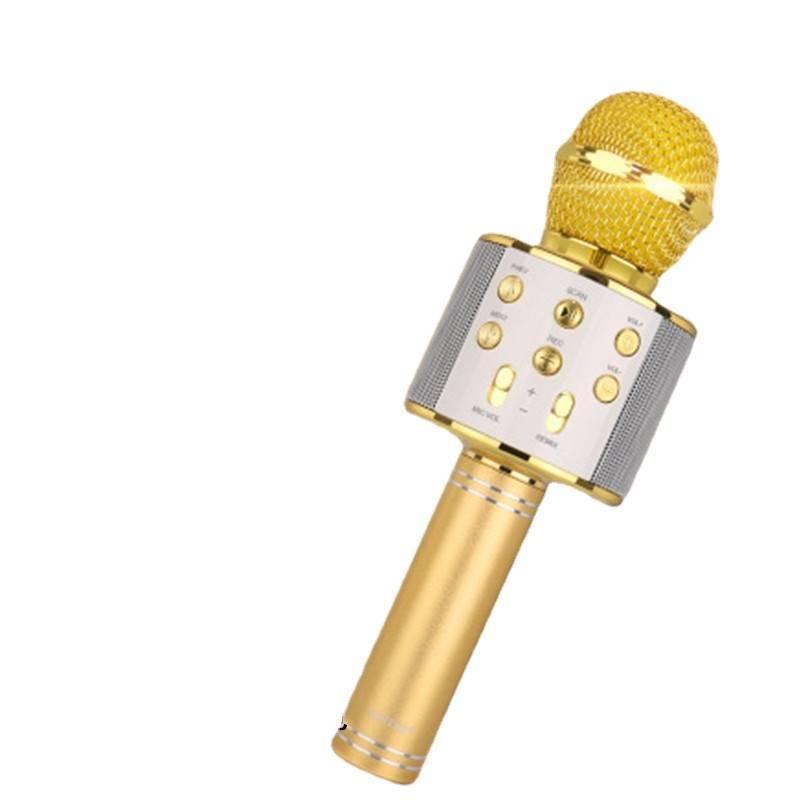Phong cách mới nhất của trẻ em micro micro không dây với khuếch đại có thể sạc lại hát karaoke máy học hát đồ chơi âm nhạc trẻ em KTV