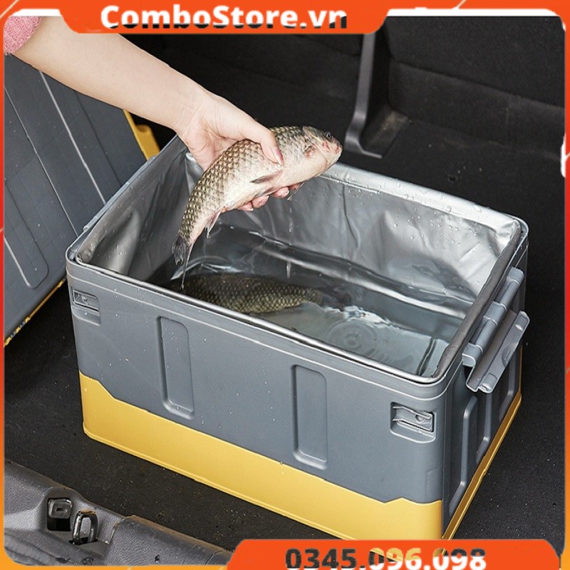 Thùng đựng đồ ô tô gấp gọn 45 lít - Thùng đựng đồ xe hơi 45 lít cao cấp