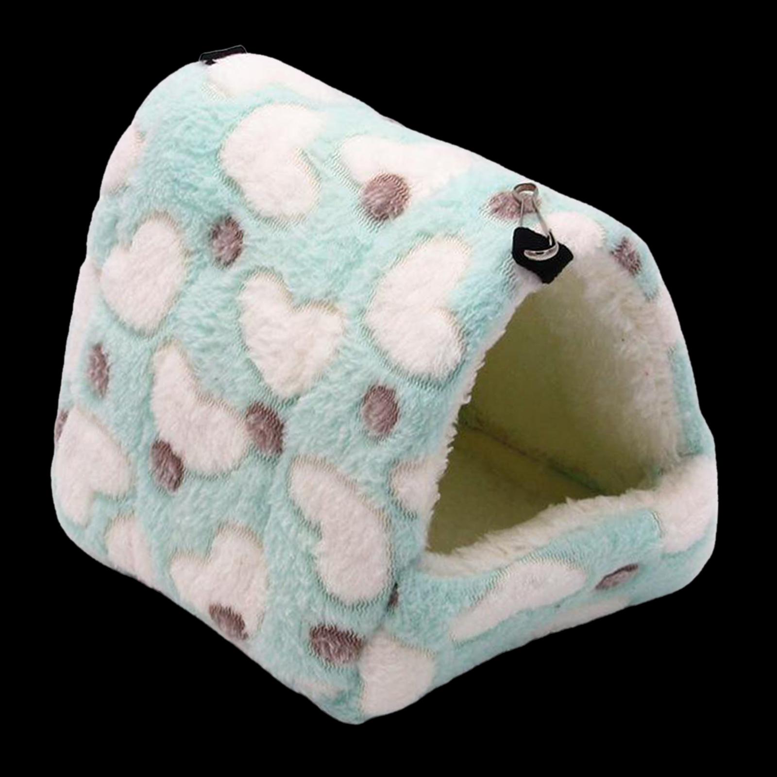 Pet Warm Guinea Pig Bed House Animals Hamster Hammock Cage Purple 14x12cm