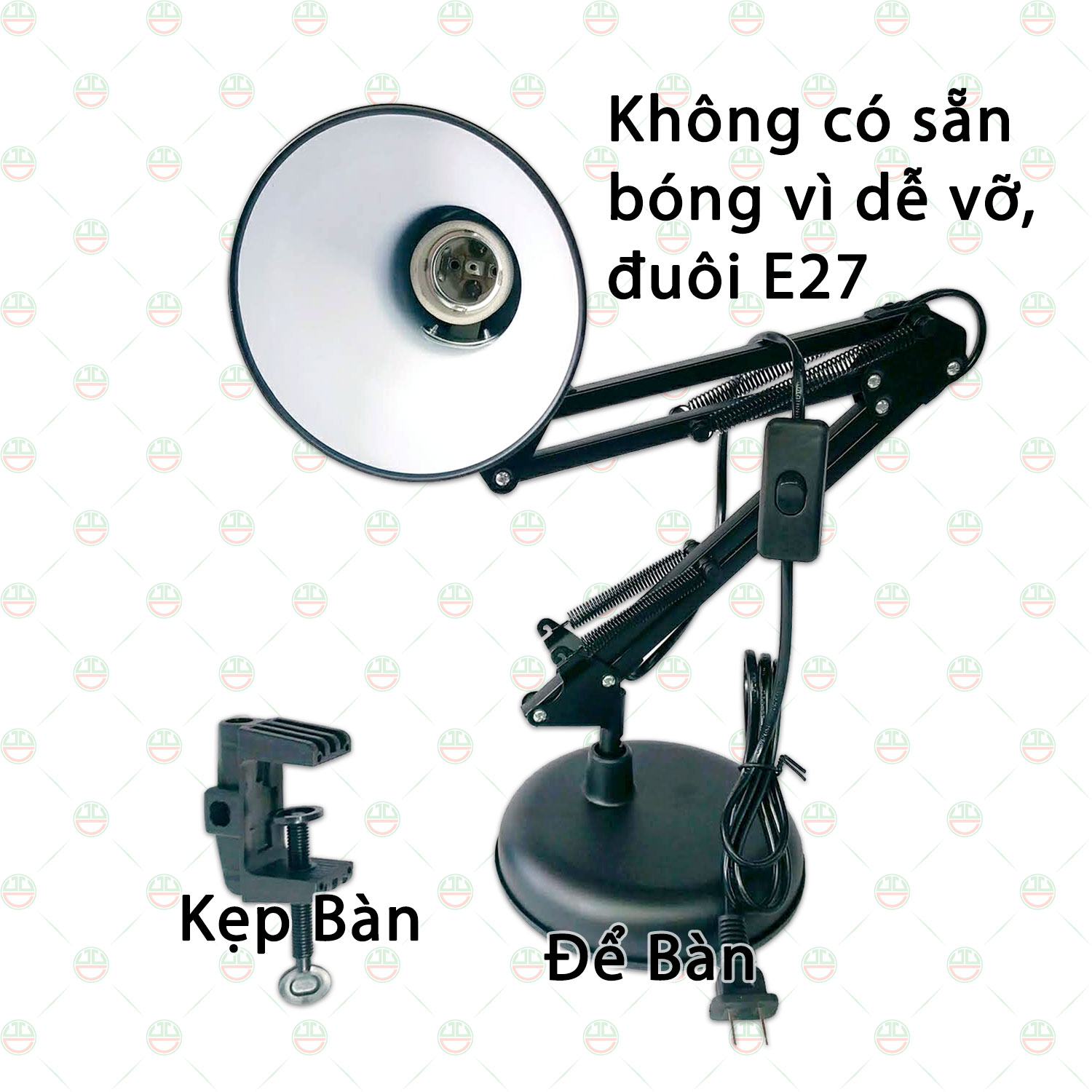 (Loại Tốt) Đèn Bàn Chống Cận Học Tập Làm Việc KhoNCC Hàng Chính Hãng Có Đế Và Chân Kẹp Bàn Cho Học Sinh - Sinh Viên - Dân Văn Phòng - KLVQ-1315-DCKB